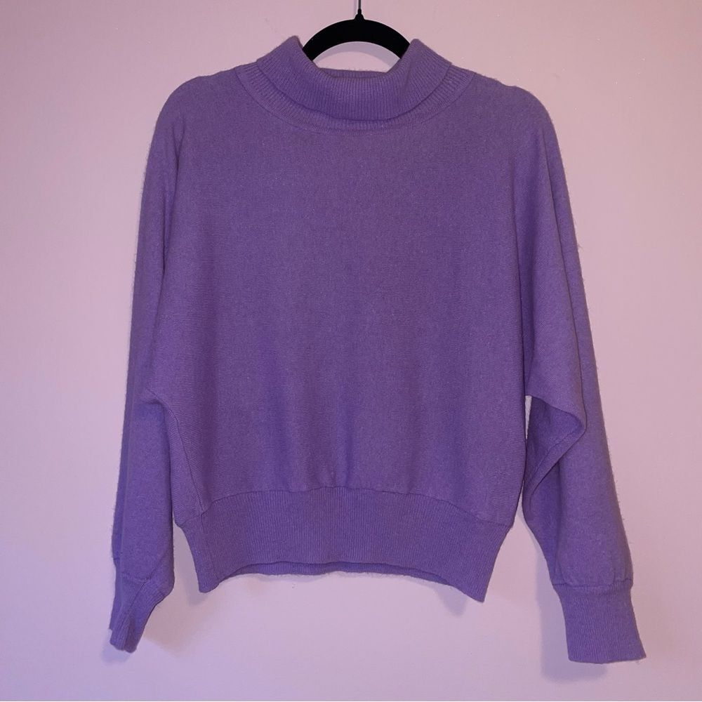 Vintage Tannersport Lavender Sweater Women M Wool Angora Basic Preppy Office